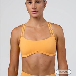 LSKD NWT Orange Interstellar Sports Bra | Size M